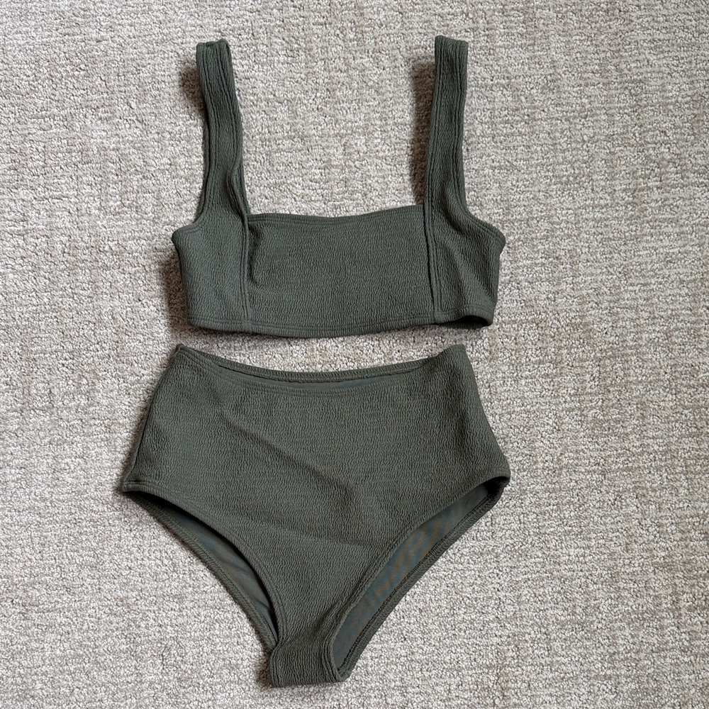 Wanderlust Olive Green Bikini Set
